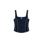 Simkhai Aya Cotton Faille Bustier Top in Midnight Multi