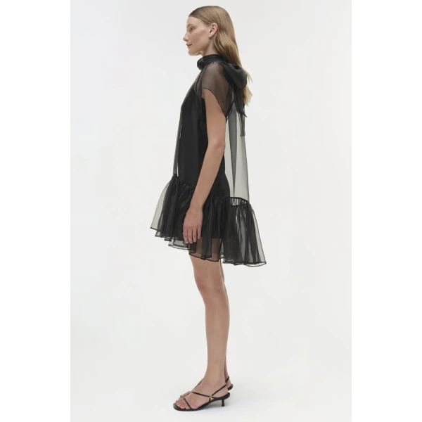 Simkhai Beaux Organza Dress in Black, view 5