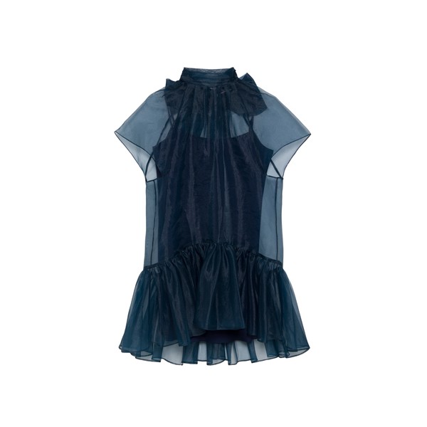 Simkhai Beaux Organza Dress in Midnight