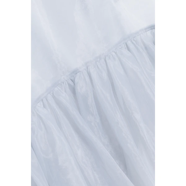 Simkhai Beaux Organza Mini Dress in Periwinkle Sky, view 5