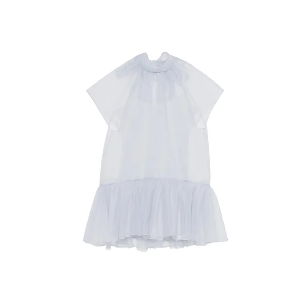 Simkhai Beaux Organza Mini Dress in Periwinkle Sky