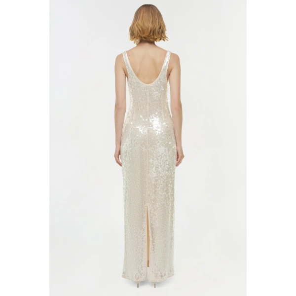 Simkhai Bex Dress in Champagne, view 7