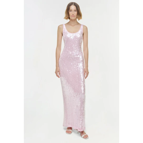 Simkhai Bex Embellished Dress in Tulip, view 6