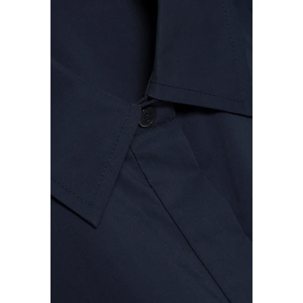 Simkhai Blair Cotton Shirt in Midnight, view 7