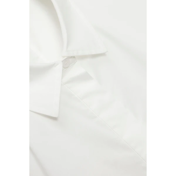 Simkhai Blair Cotton Shirt in White, view 7