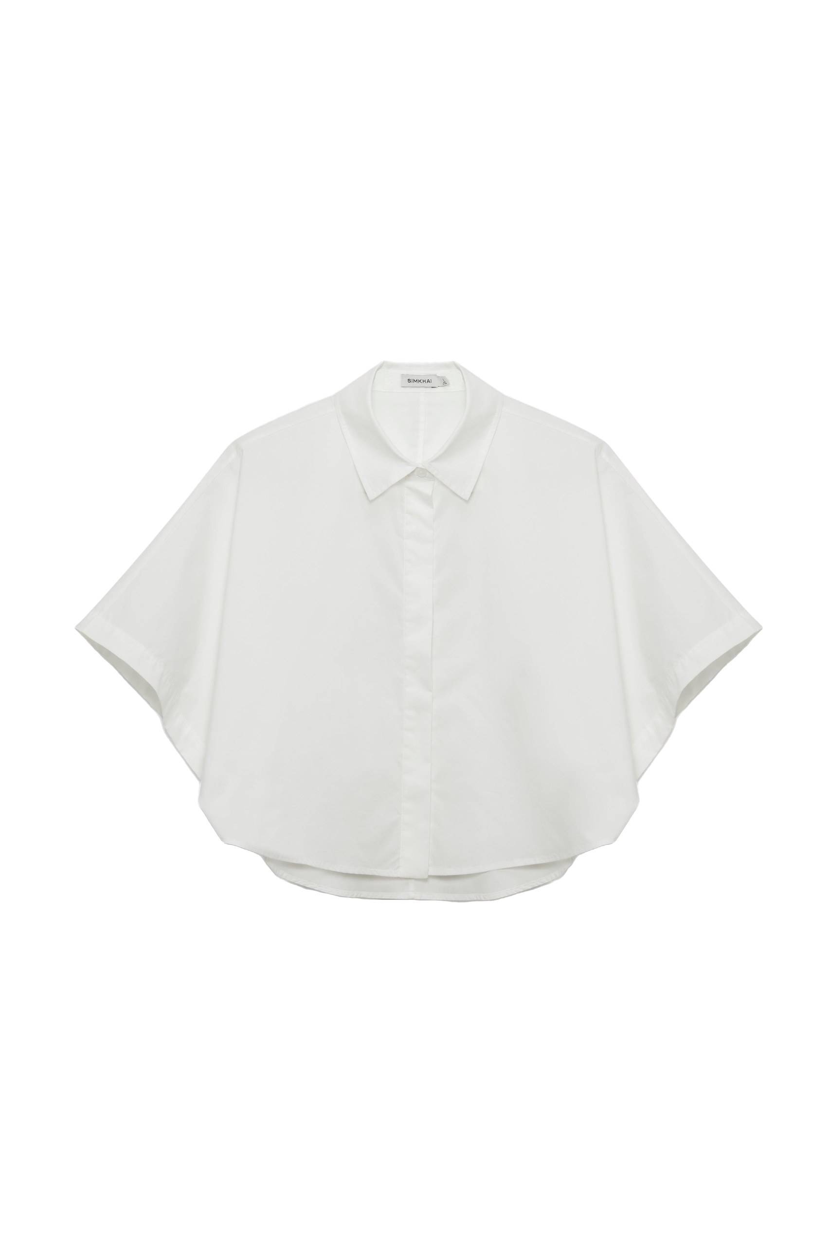 SIMKHAI Blair Cotton Shirt in White
