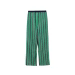 Simkhai Brenner Knit Straight Leg Pant in Kelly Green Stripe