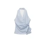 Simkhai Bria Sleeveless Top in Blue Stripe