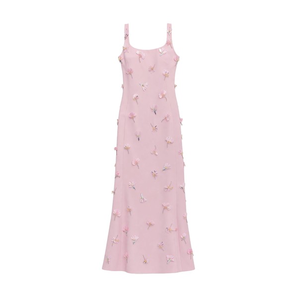 Simkhai Briella Embellished Crepe Gown in Daisy