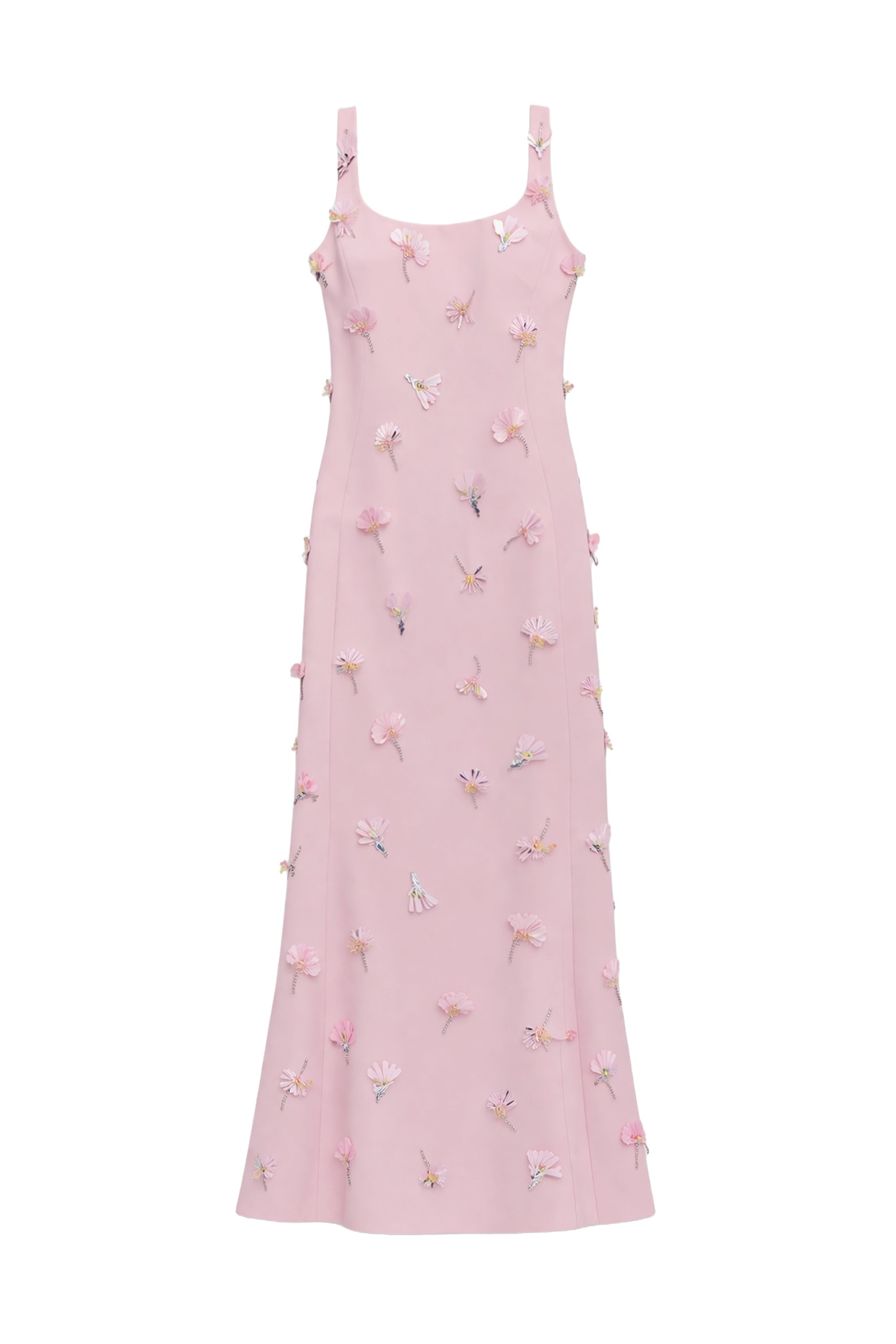 SIMKHAI Briella Embellished Crepe Gown in Daisy