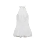Simkhai Brooke Cotton Halter Mini Dress in White