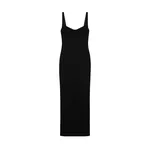 Simkhai Cabot Sculpted Scuba Maxi Dress in Black