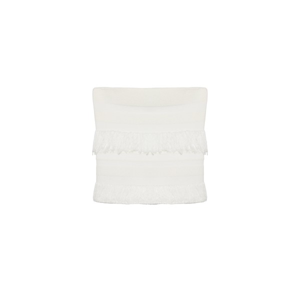 Simkhai Cairo Knit Tube Top in Ivory Stripe