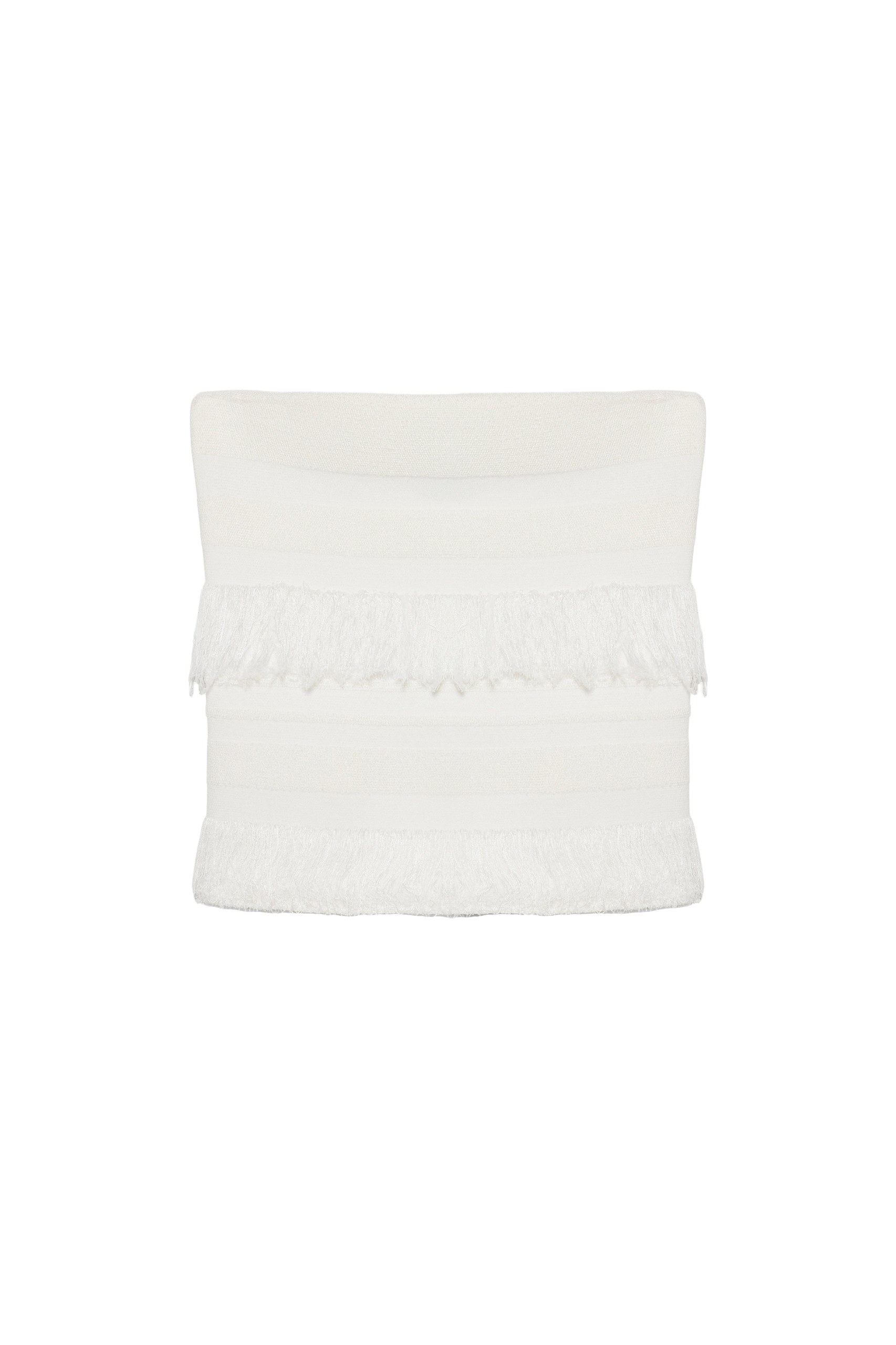 SIMKHAI Cairo Knit Tube Top in Ivory Stripe