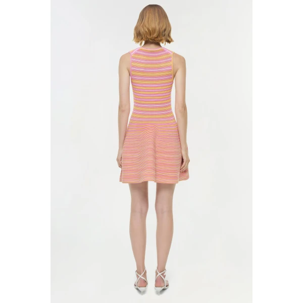 Simkhai Cally Mini Dress in Citrus Multi, view 5