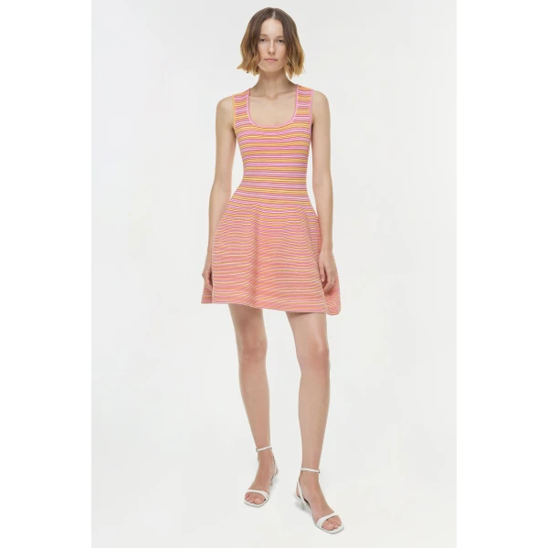 Simkhai Cally Mini Dress in Citrus Multi, view 6