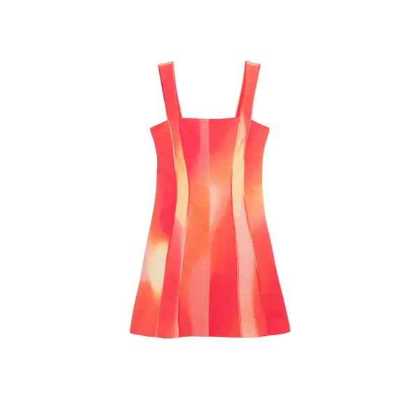 Simkhai Calyx Mini Dress in Golden Hour Sunset