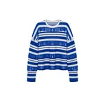 Simkhai Carrick Crewneck Sweater in Royal Blue Stripe