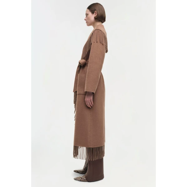 Simkhai Carrie Coat in Camel, view 2