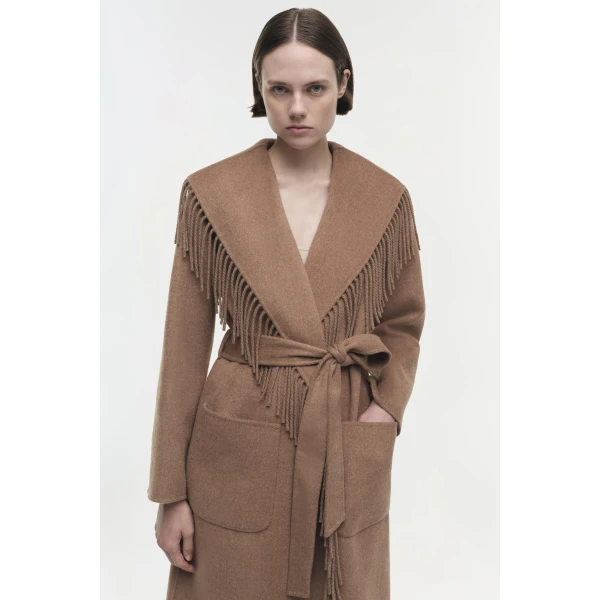 Simkhai Carrie Coat in Camel, view 5