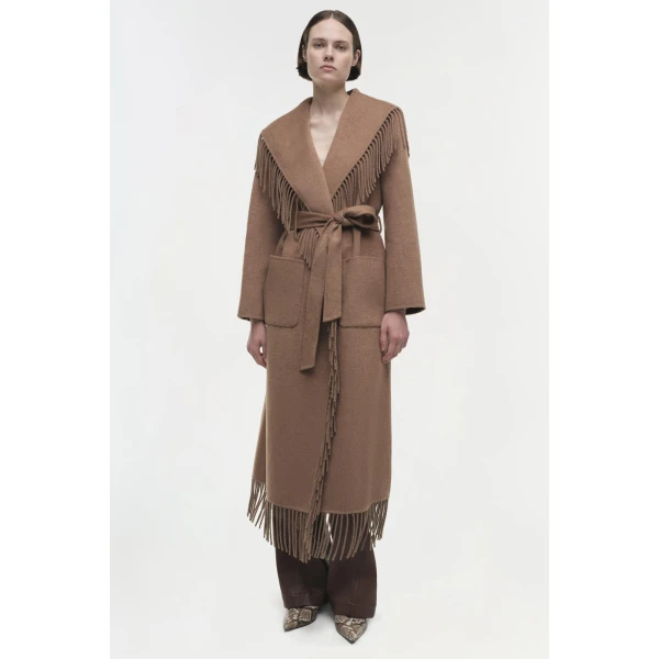 Simkhai Carrie Coat in Camel, view 6