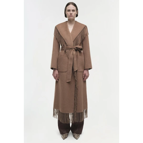 Simkhai Carrie Coat in Camel, view 7