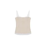 Simkhai Cayden Linen Bustier Top in Sand Multi