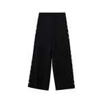 Simkhai Cayman Studded Linen Wide Leg Pant in Black