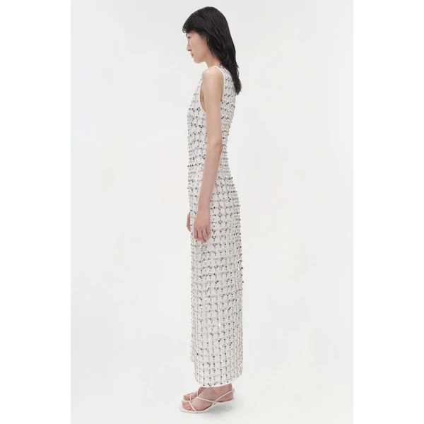 Simkhai Claudia Dress in White Multi, view 4
