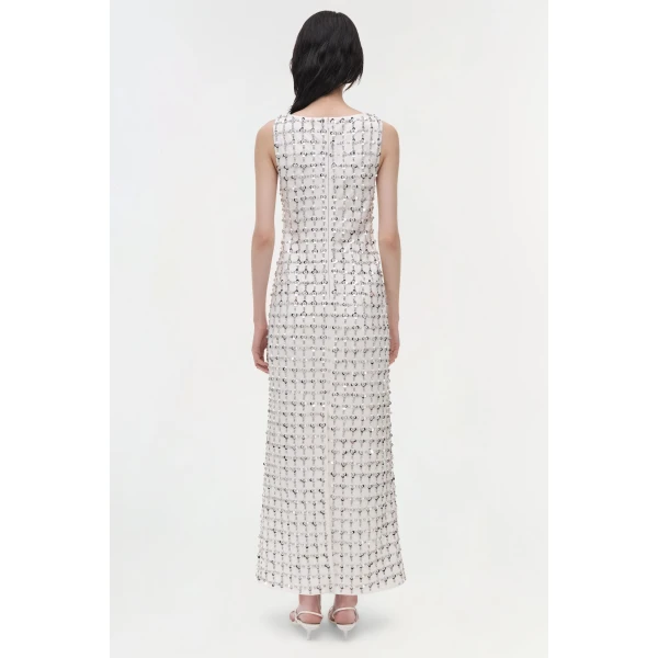 Simkhai Claudia Dress in White Multi, view 5
