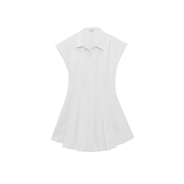 Simkhai Clemmie Cotton Mini Dress in White