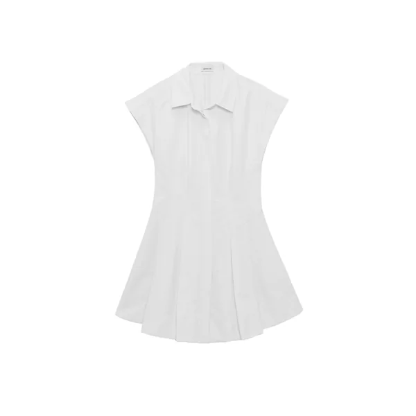 Simkhai Clemmie Cotton Mini Dress in White
