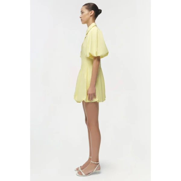 Simkhai Cleo Cotton Mini Dress in Buttercream, view 4