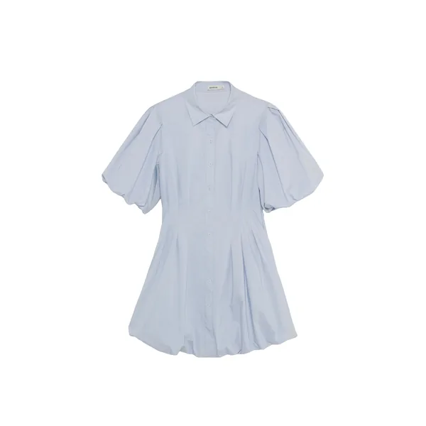 Simkhai Cleo Cotton Mini Dress in Periwinkle Sky