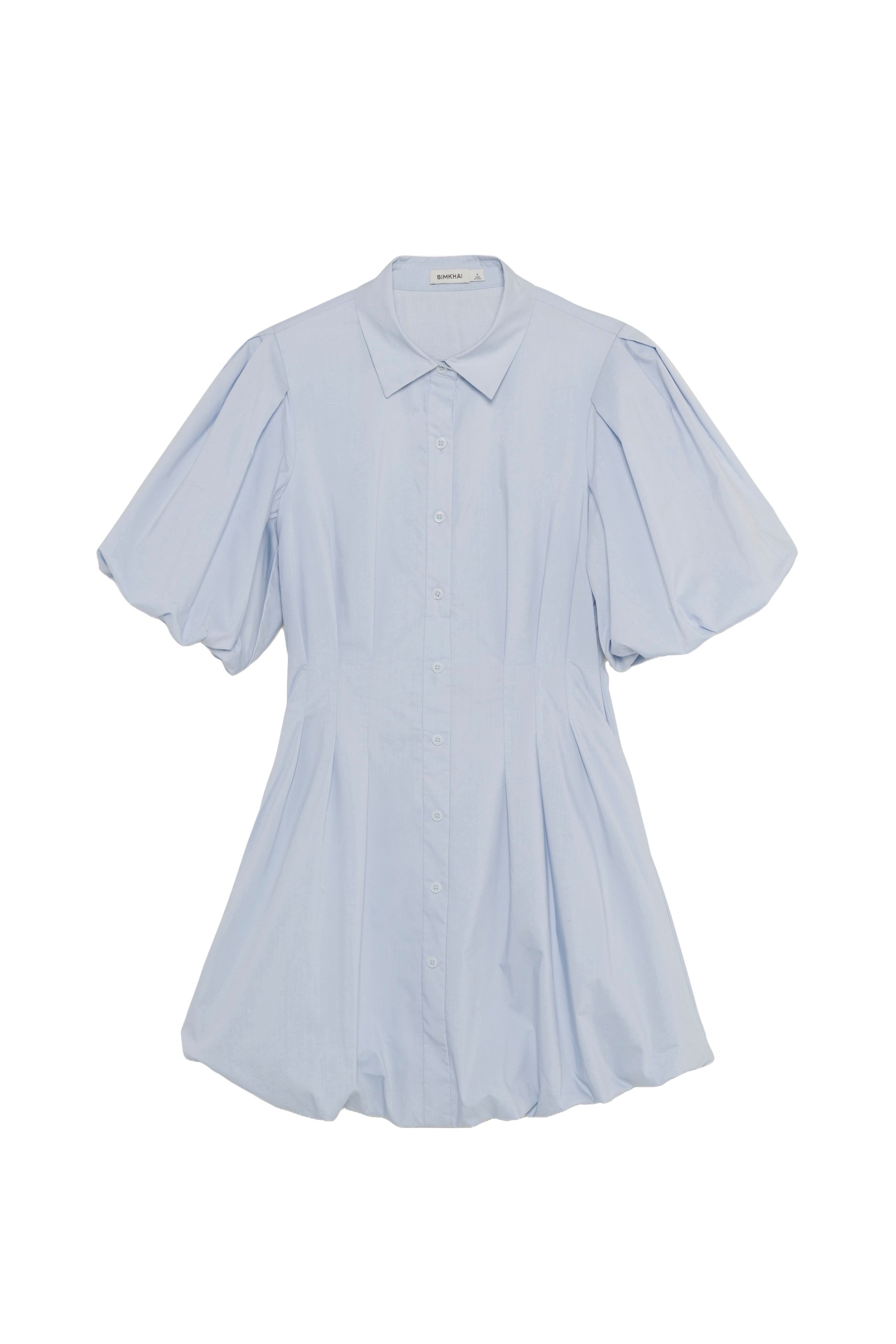 SIMKHAI Cleo Cotton Mini Dress in Periwinkle Sky