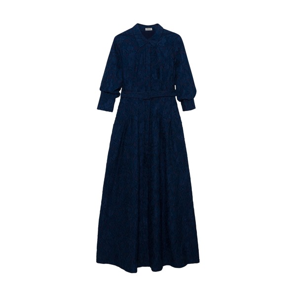 Simkhai Courtney Belted Gown in Midnight