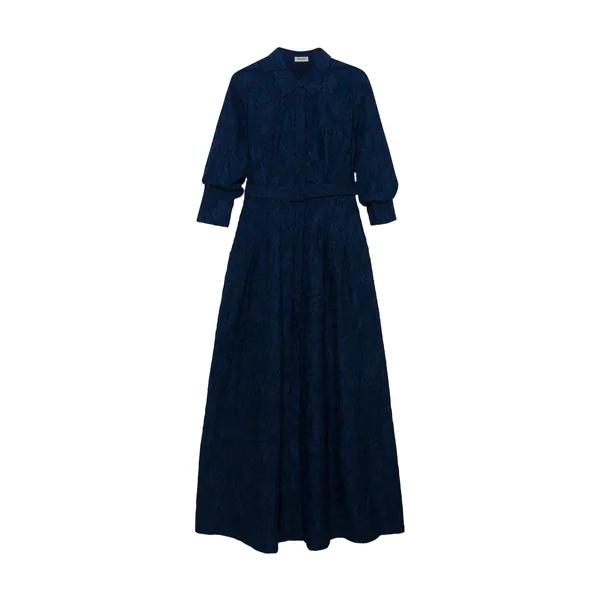 Simkhai Courtney Belted Gown in Midnight