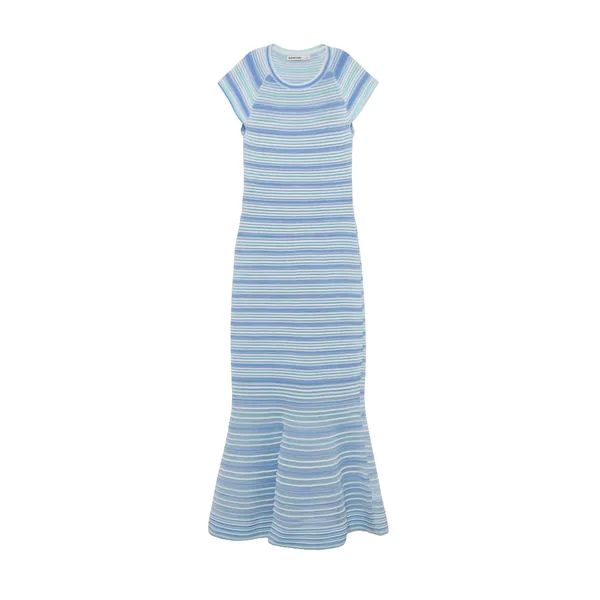 Simkhai Danica Knit Midi Dress in Periwinkle Multi