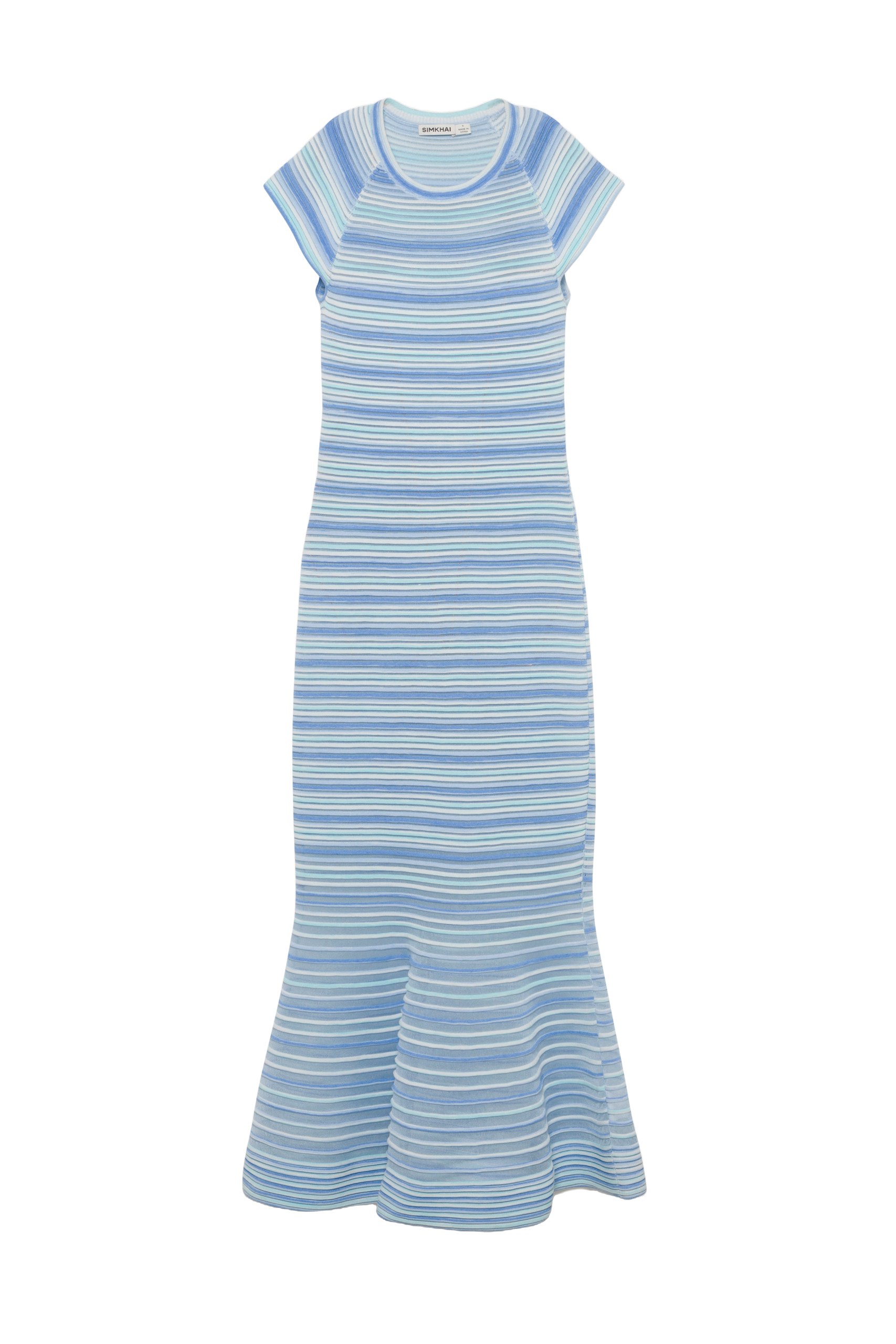 SIMKHAI Danica Knit Midi Dress in Periwinkle Multi