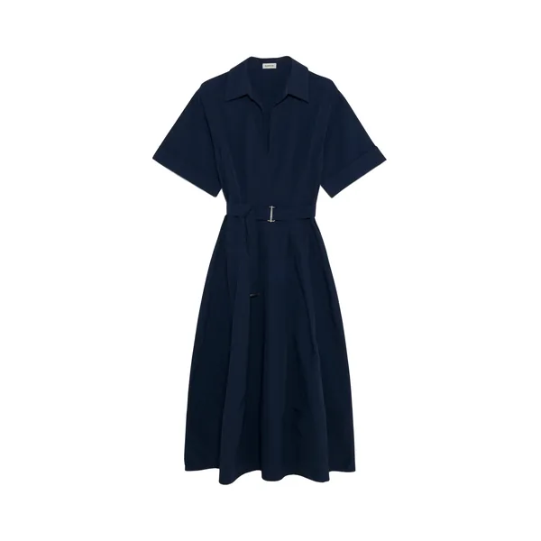 Simkhai Deanna Cotton Midi Dress in Midnight