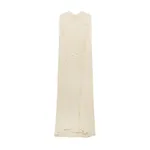 Simkhai Demi Draped Jersey Cape Gown in Yolk