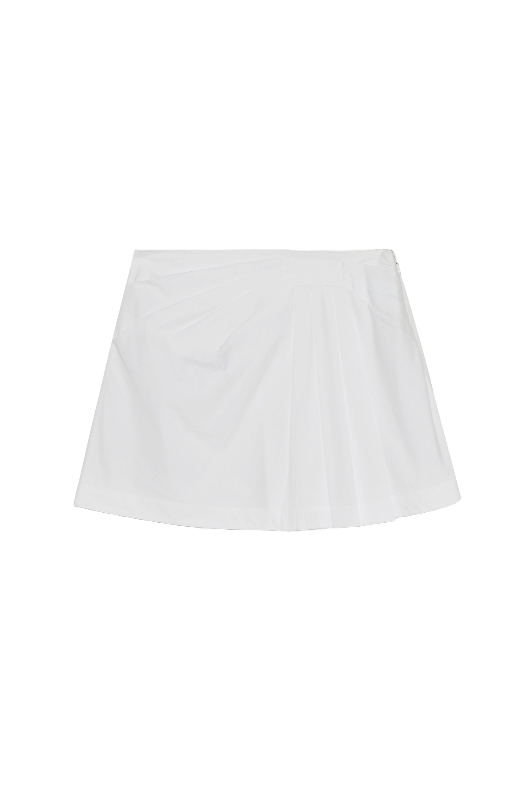 SIMKHAI Devlin Pleated Mini Skort in White