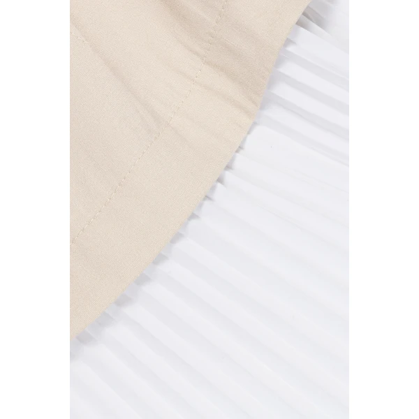 Simkhai Duval Linen Bustier Midi Dress in Sand Multi, view 7