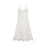 Simkhai Ellery Embroidered Bustier Midi Dress in White