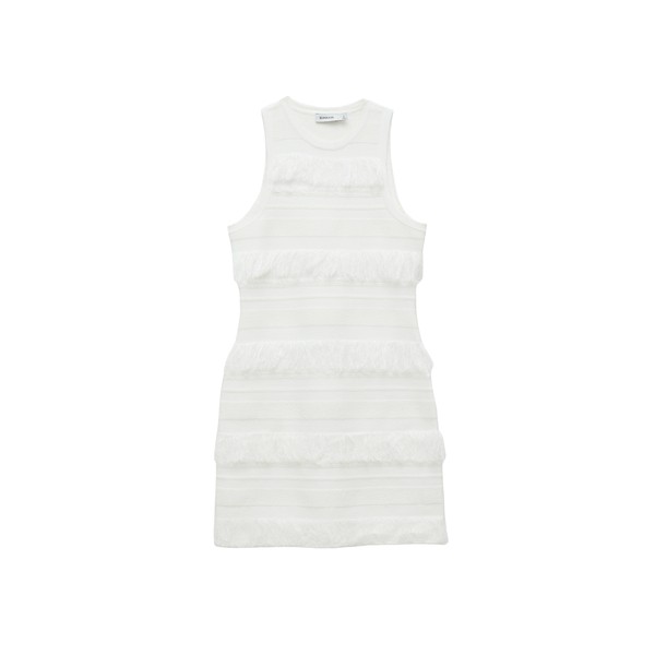 Simkhai Elly Knit Mini Dress in Ivory Stripe
