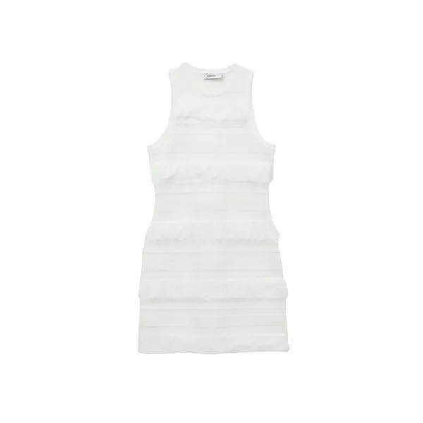 Simkhai Elly Knit Mini Dress in Ivory Stripe
