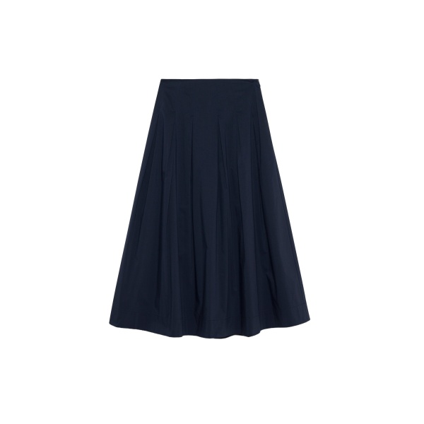 Simkhai Elora Cotton Midi Skirt in Midnight