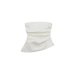 Simkhai Emerson Ruched Bustier Top in Ivory