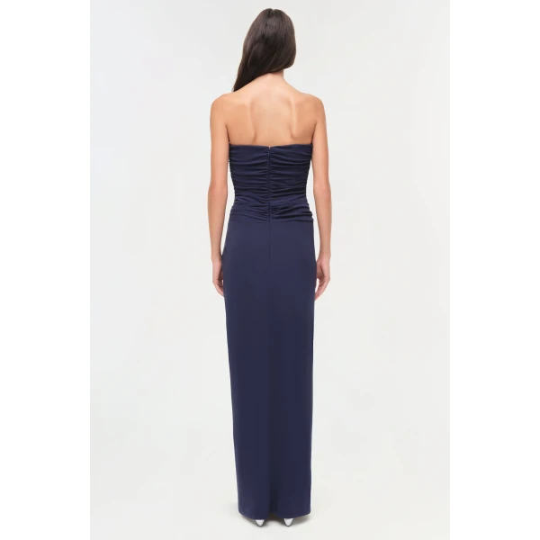 Simkhai Emma Strapless Jersey Gown in Midnight, view 5