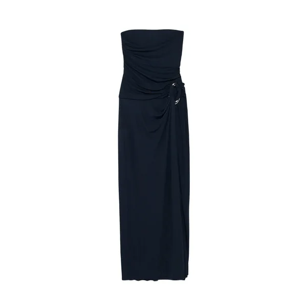 Simkhai Emma Strapless Jersey Gown in Midnight